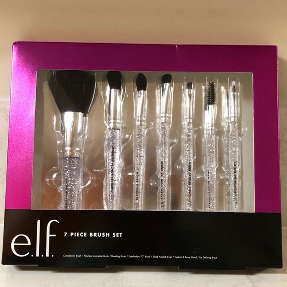 ELF Other - e.l.f. 7 Piece Glitter Brush Set